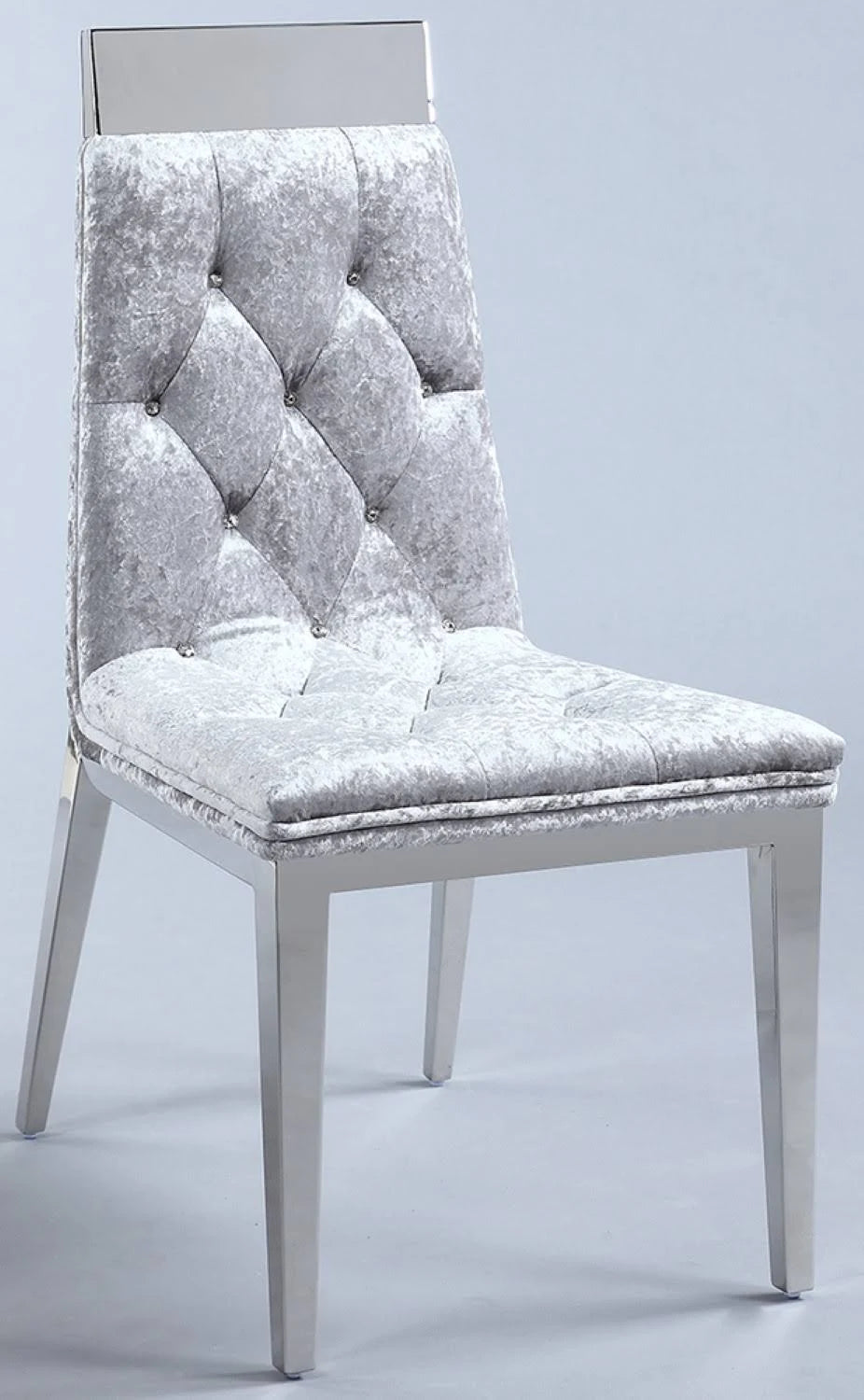Tufted Chair with Crystal Accent, Set of 2 C77018