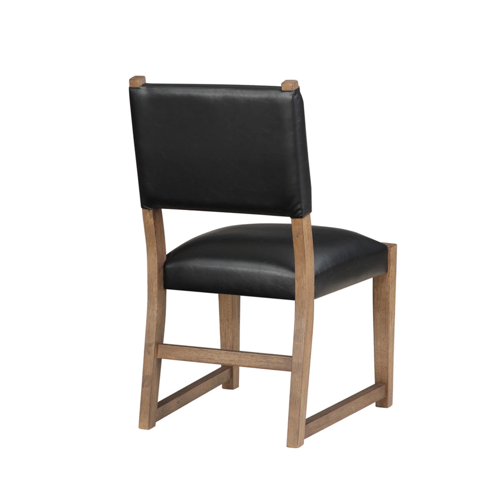 Dark Driftwood Wood Side Chair Set of 2 Y729214