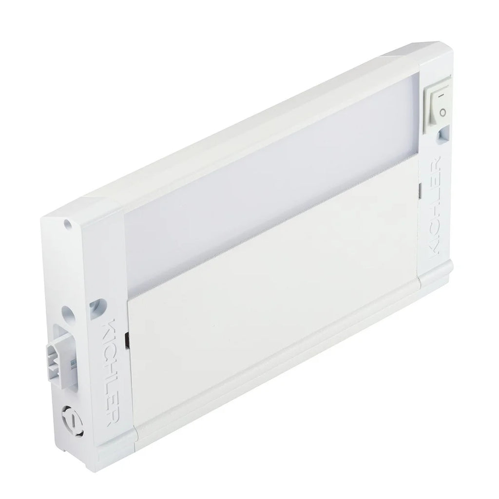 Textured White 8" Wide LED Under Cabinet Light V1637