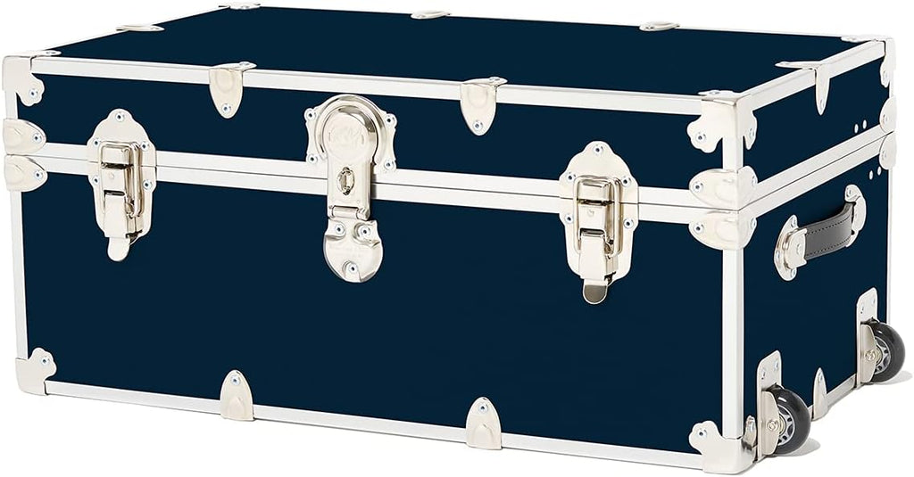 Large Storage Trunk with Mounted Wheels 32x18x14 Slate T568