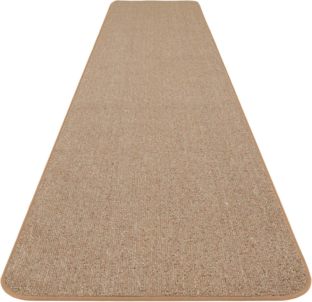 Skid-Resistant Carpet Runner Pebble Beige 14 Feet X 27 Inches R45806