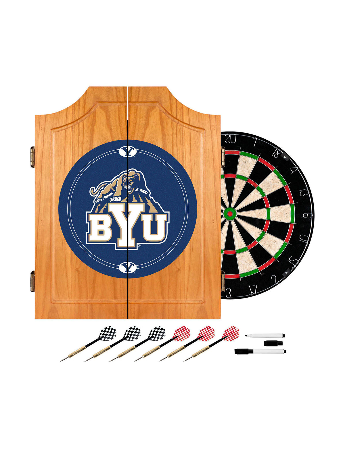 Wood Dart Cabinet Set J928357