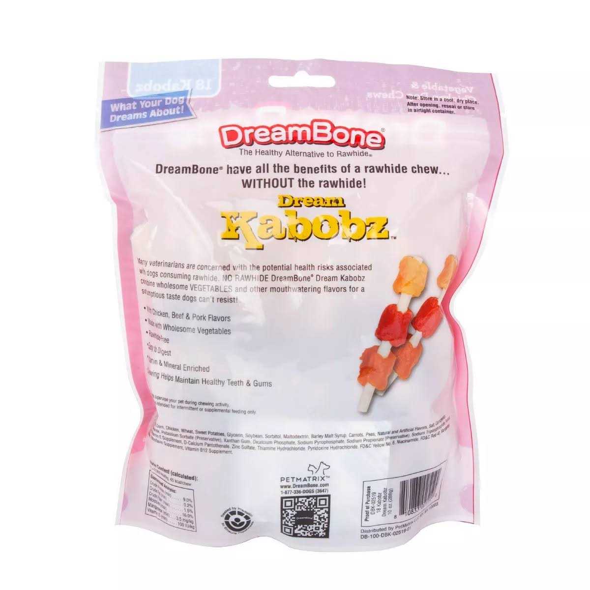 Dream Kabobz Dog Chews Vegetable & Chicken H269