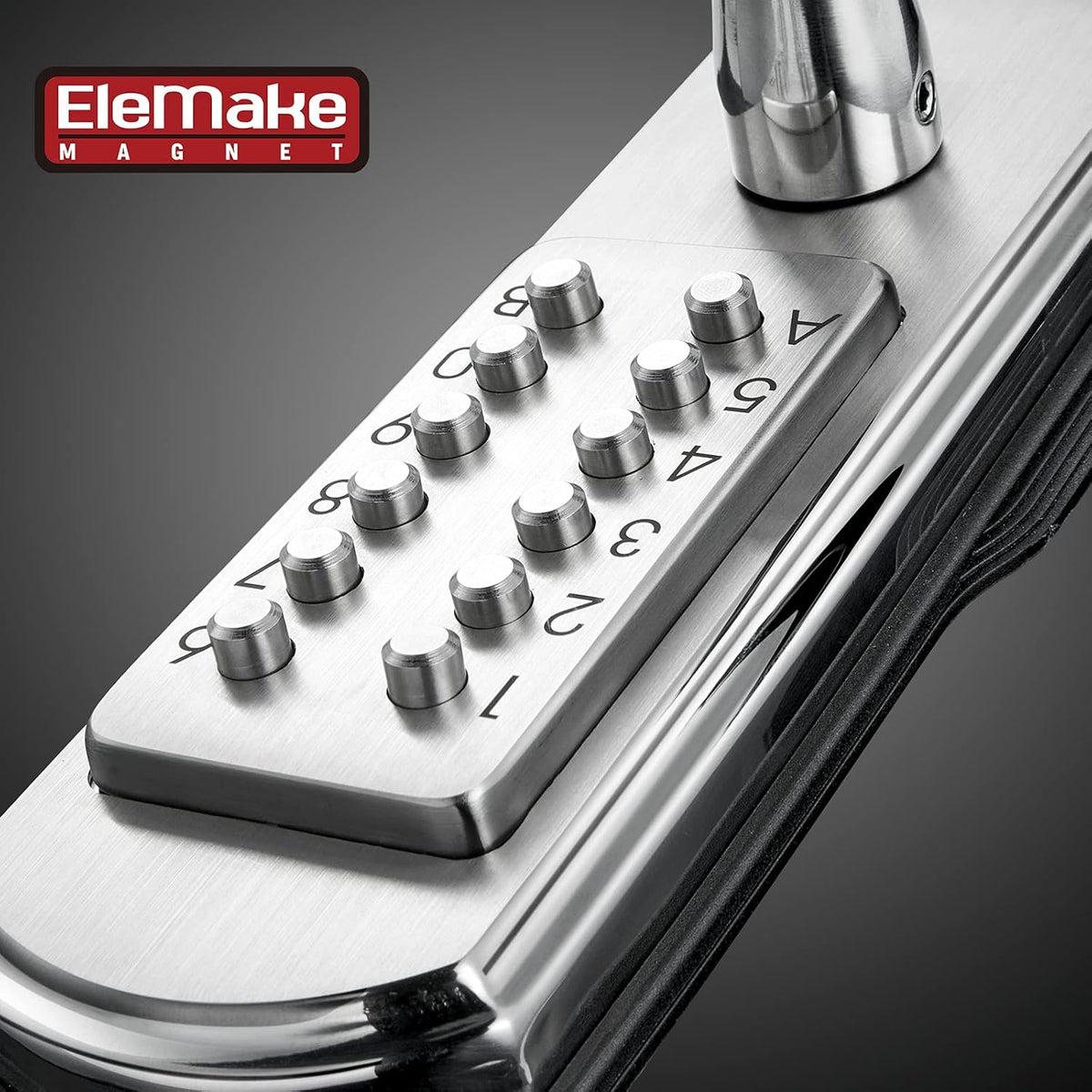 Keypad Door Lock with Handle Stainless Steel I35725