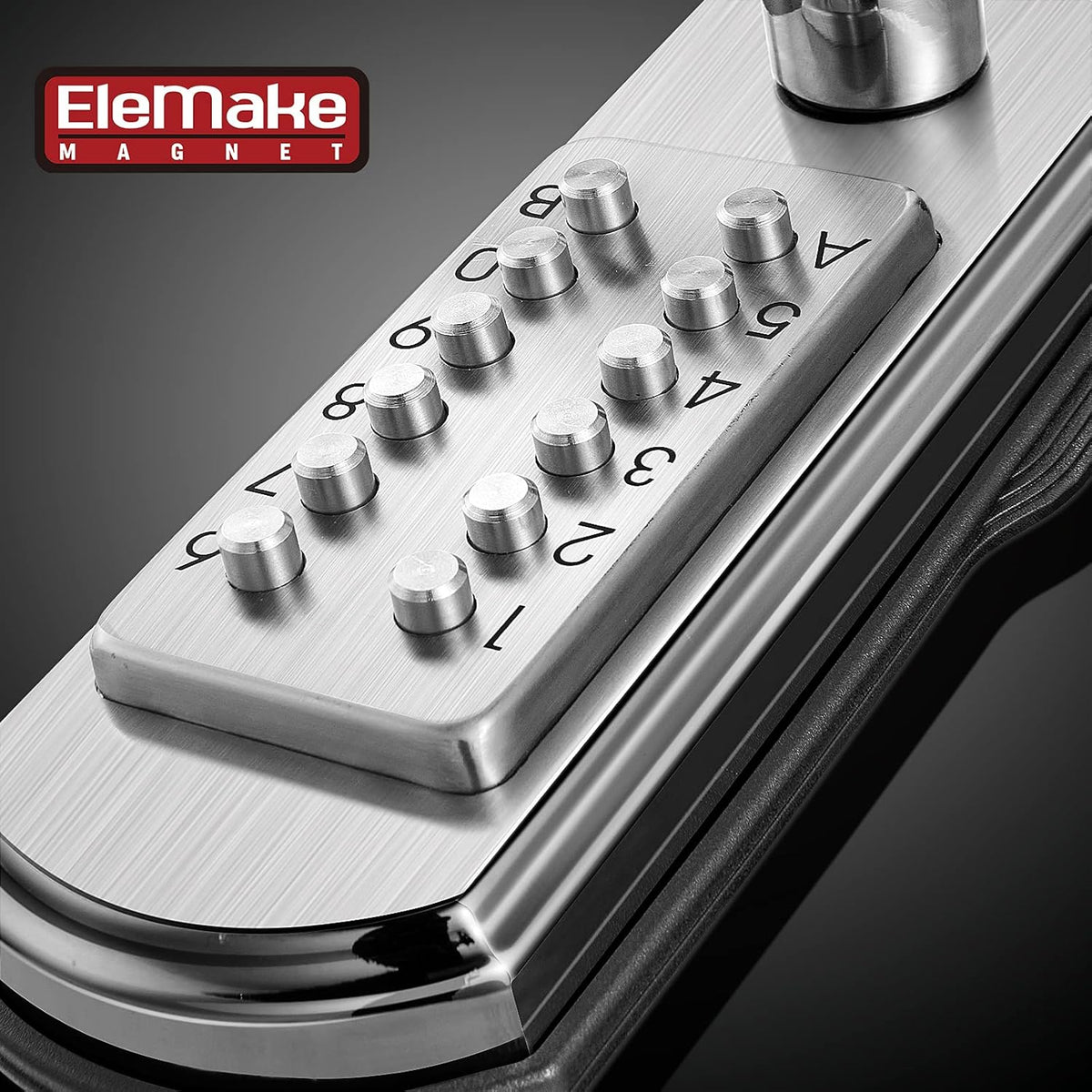 Keypad Door Lock with Handle Stainless Steel I35725