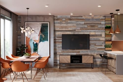 42 Rustic Wall Panels Brown (30 sq. ft) S463