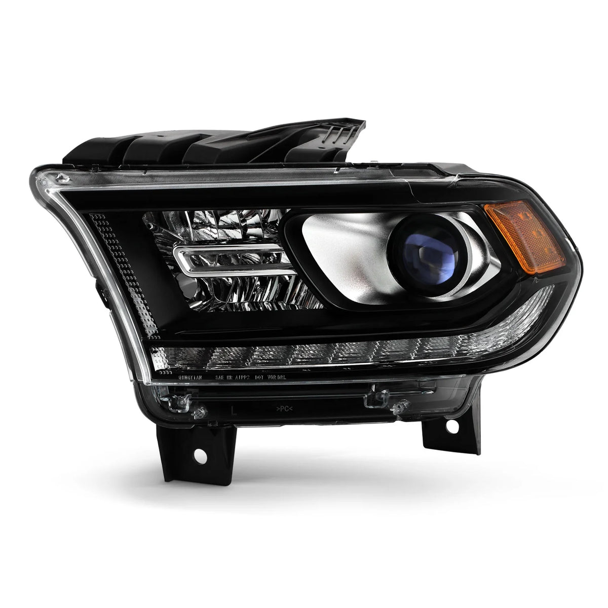 Black Bezel Projector Headlight with LED DRL E861681