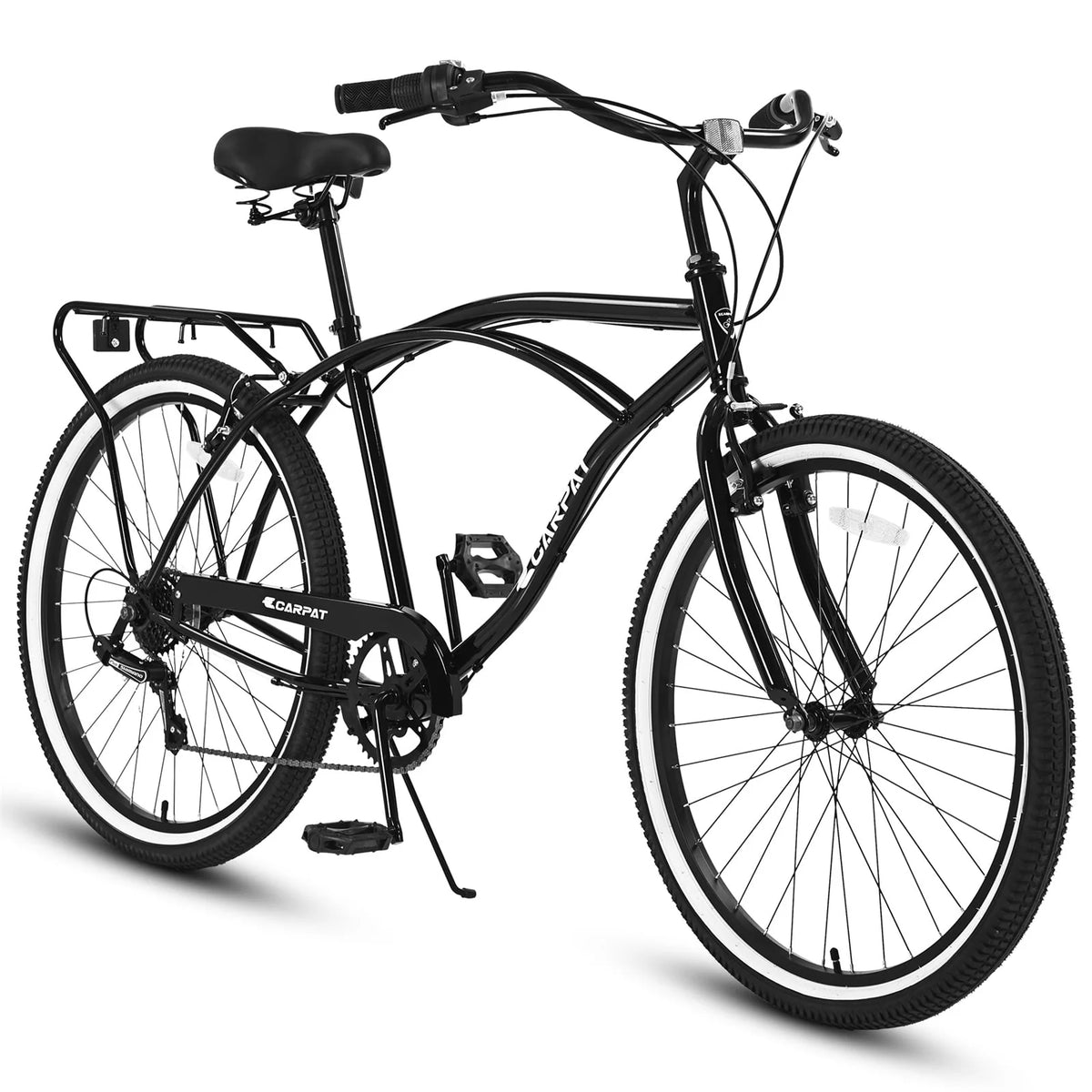7 Speed Adult Beach Cruiser Bike 26 Wheels Q236