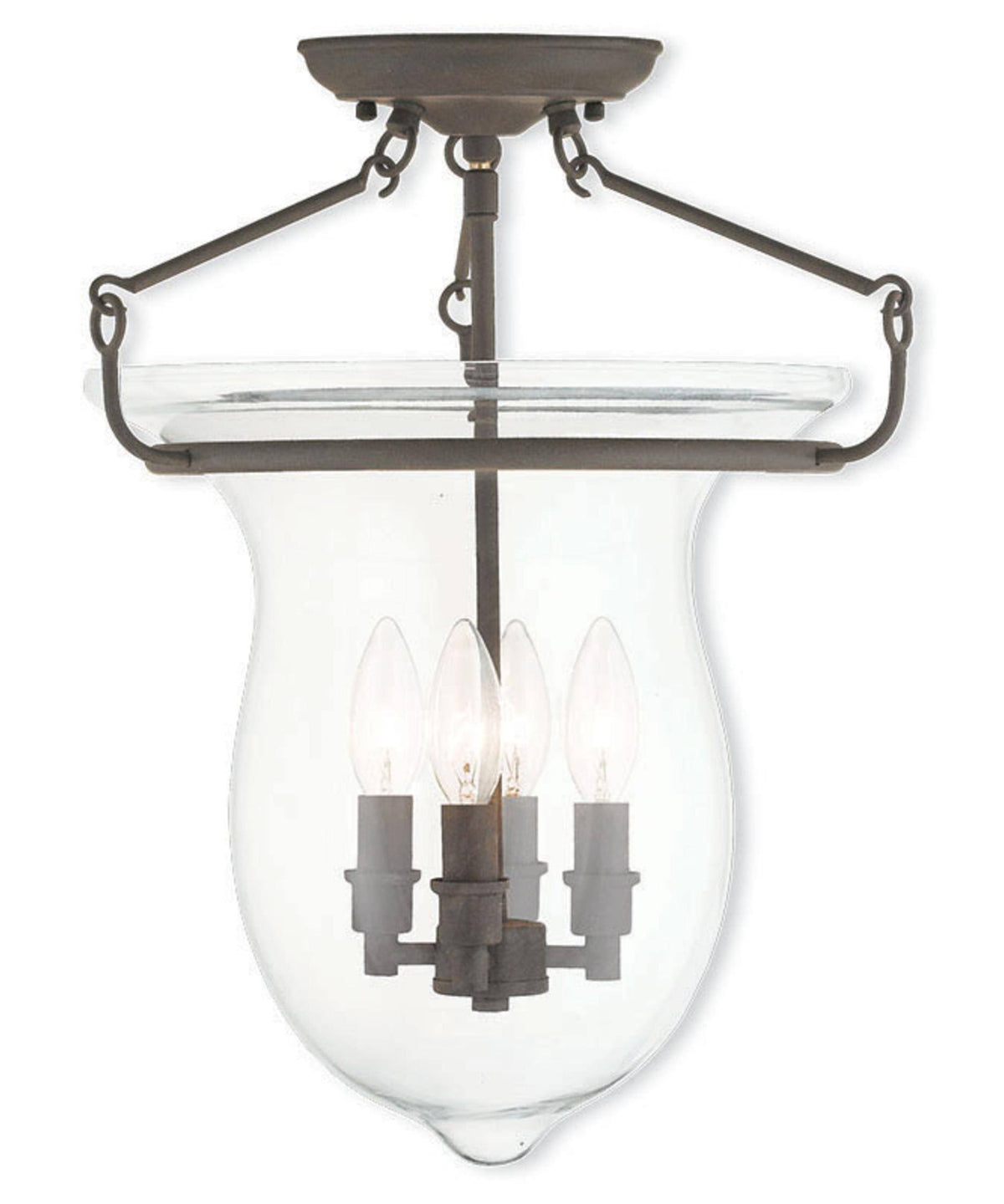 Bronze 4 Light Ceiling Mount G47697