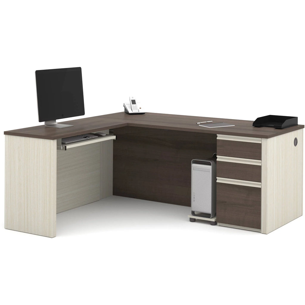L-Shaped Workstation with Pedestal J94273