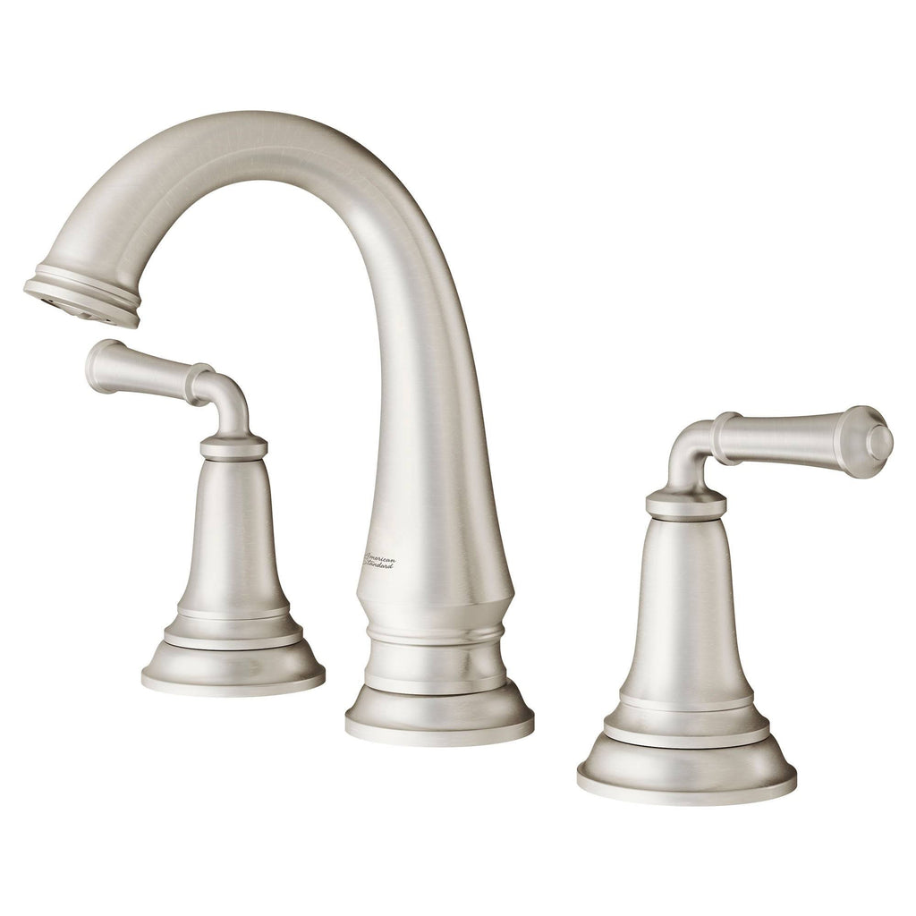 Polished Chrome Widespread Bathroom Faucet with Pop-Up Drain V2978