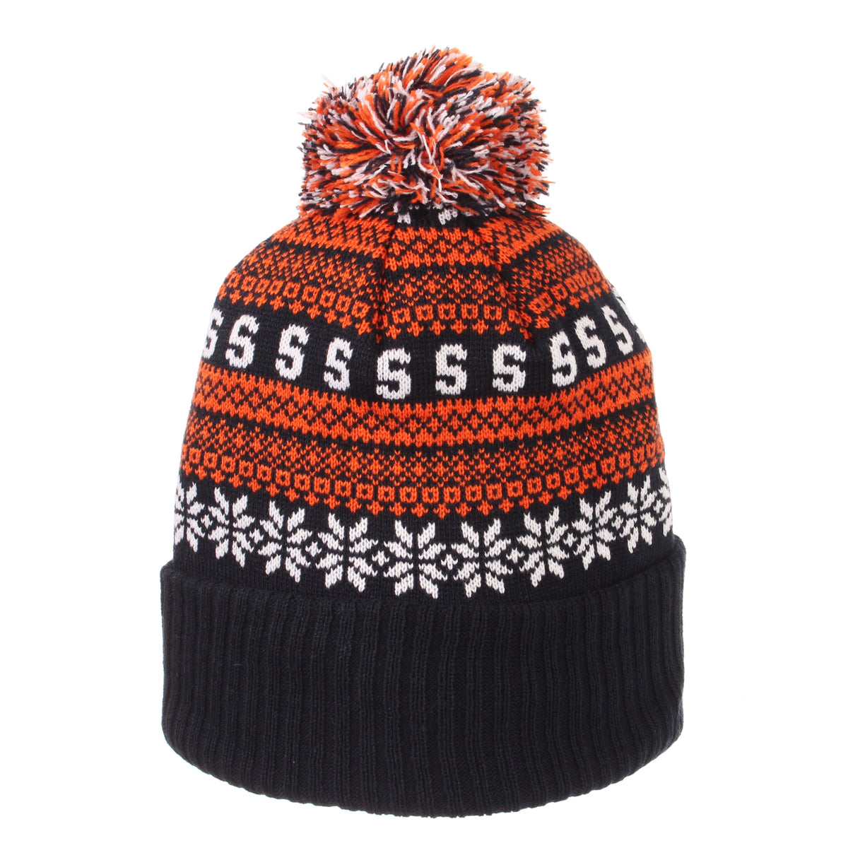NCAA Carousel Cuffed Knit Beanie Sock Hat Zephyr Q8022