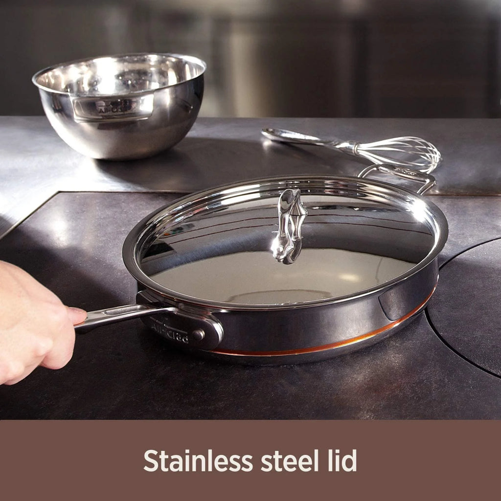 14 Piece 5-Ply Stainless Steel Copper Core Cookware Set B511