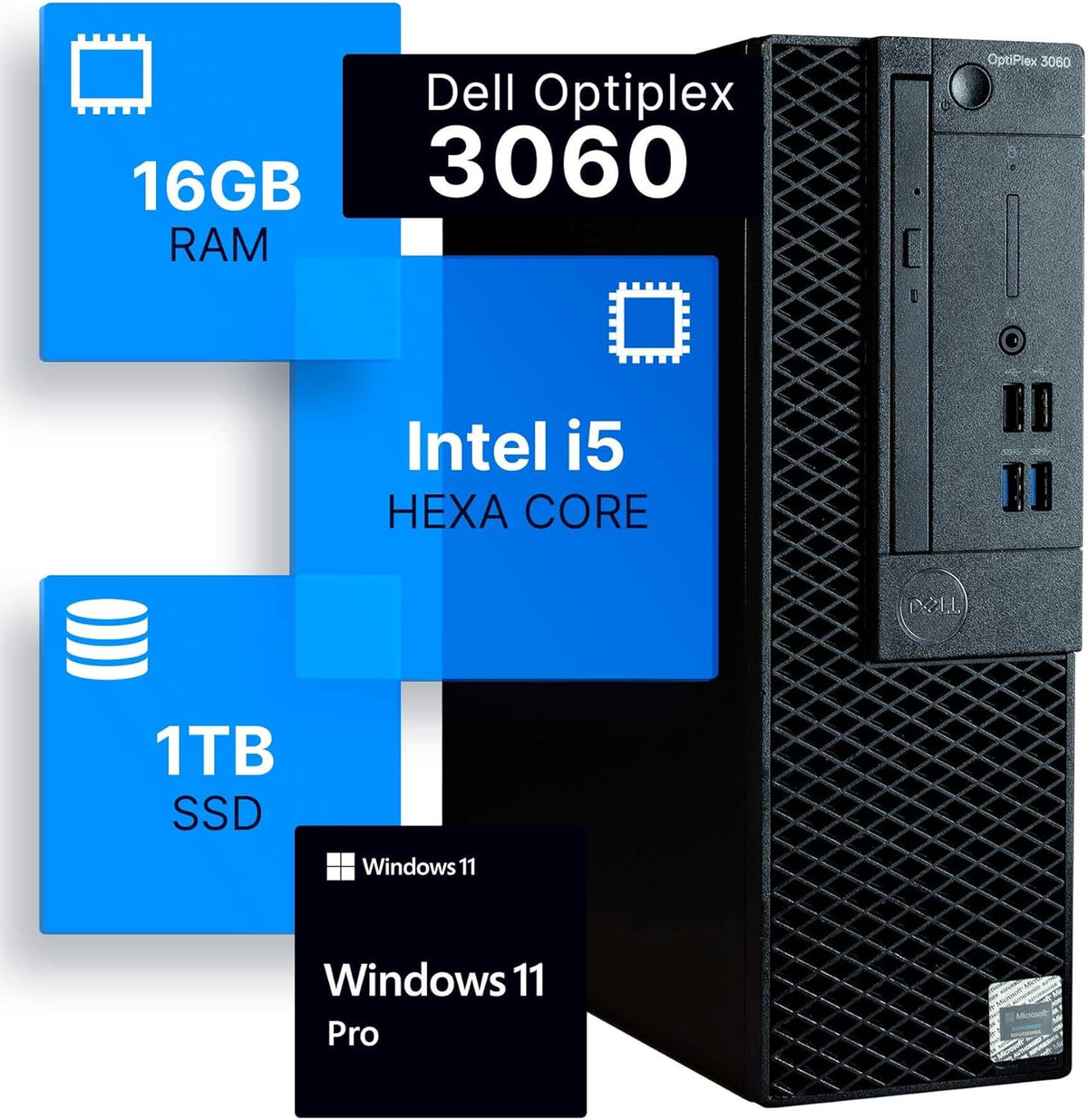 Intel i5-8500 16GB DDR4 RAM 1TB SSD Desktop Computer X538957