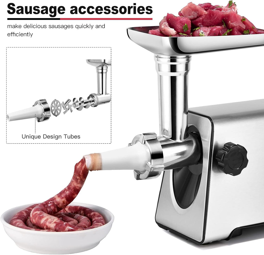 350W Electric Meat Grinder with 4 Sizes Plates S6562
