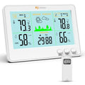 Black Wireless Thermometer Hygrometer Weather Station A36266