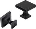 Matte Black Square Cabinet Knobs Pack of 30 P15941