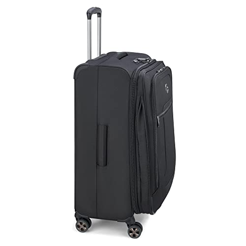 Black Softside Expandable Luggage with Spinner Wheels, Carry on 20 Inch U316778