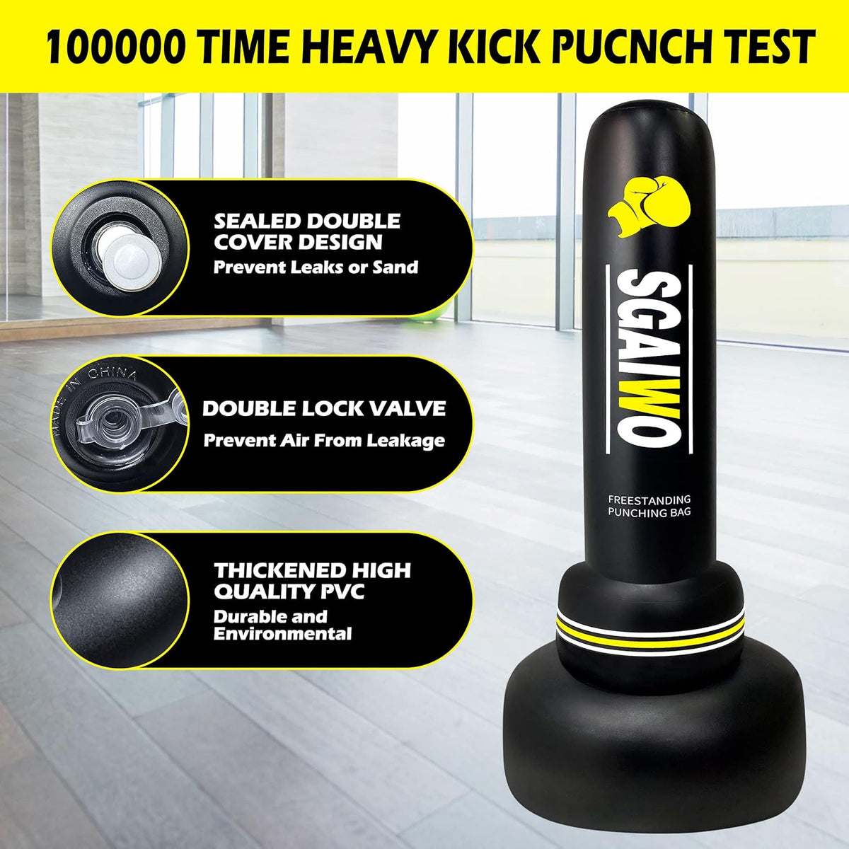 69" Freestanding Heavy Punching Bag Y926