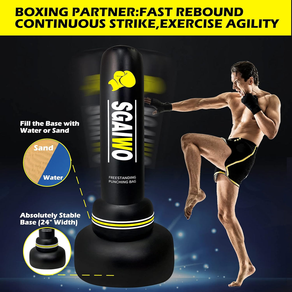 69" Freestanding Heavy Punching Bag Y926