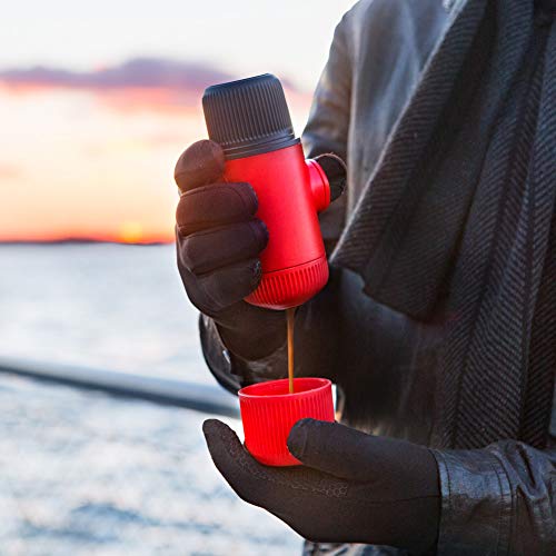 Portable Espresso Maker, 18 Bar Pressure, Manually Operated X194056