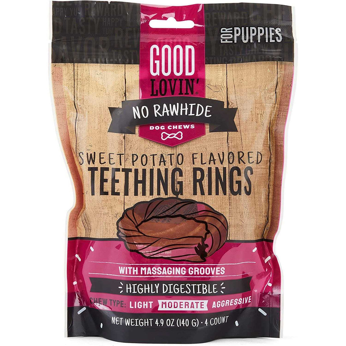 Sweet Potato Flavor Pup Ring Dog Chew F934082