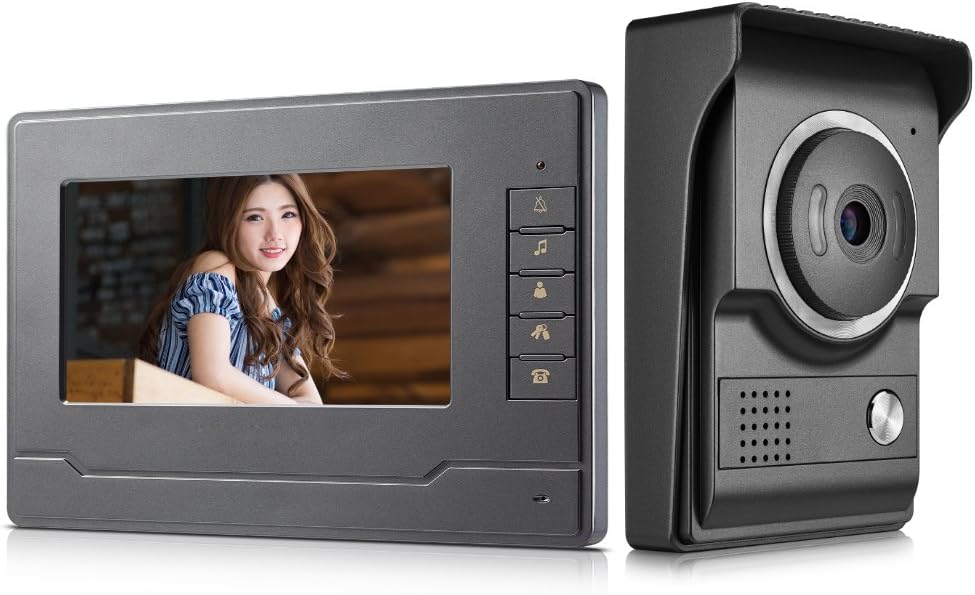 Wired 7 Inches Video Intercom System with HD Camera F317