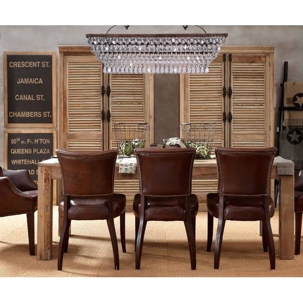 40 inch Rectangular Glass Drop Chandelier A875