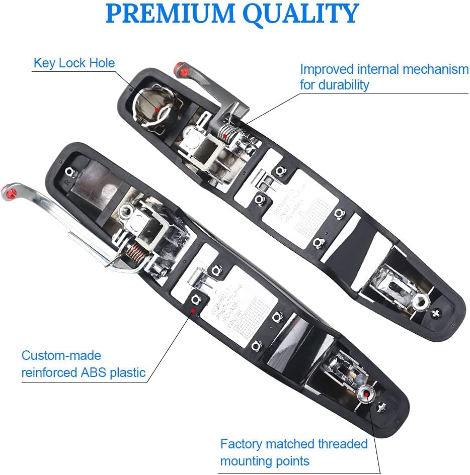 Exterior Chrome Door Handle 4Pcs Front & Rear Driver & Passenger Side P76917