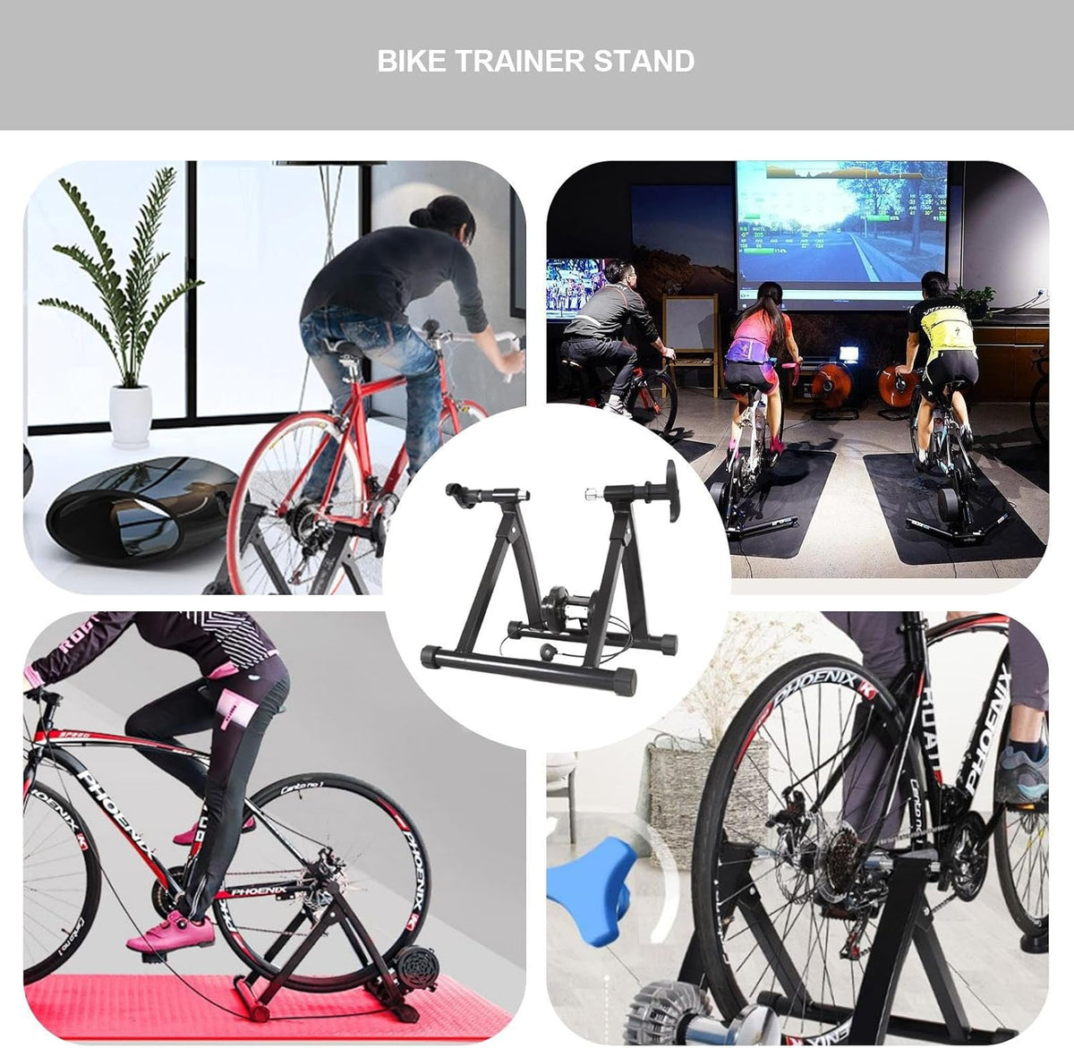 Black Magnetic Folding Bike Trainer Stand G778200