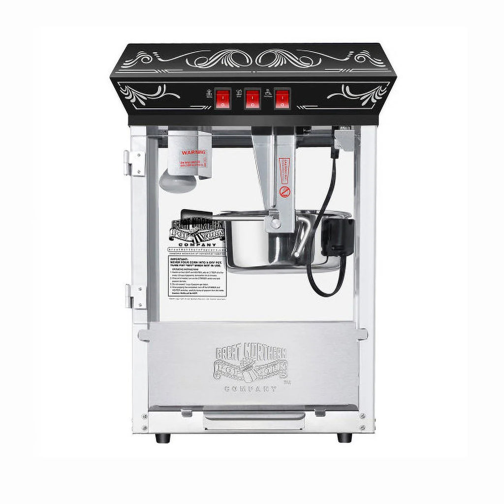 Black 8oz Kettle Popcorn Machine D772