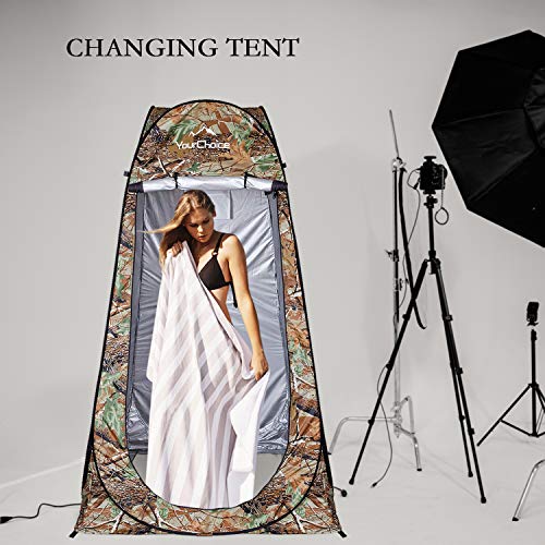 Privacy Tent Pop Up Shower Changing Toilet Tent Portable Camping Privacy Shelters Room 6.2 FT Tall with Carrying Bag S466