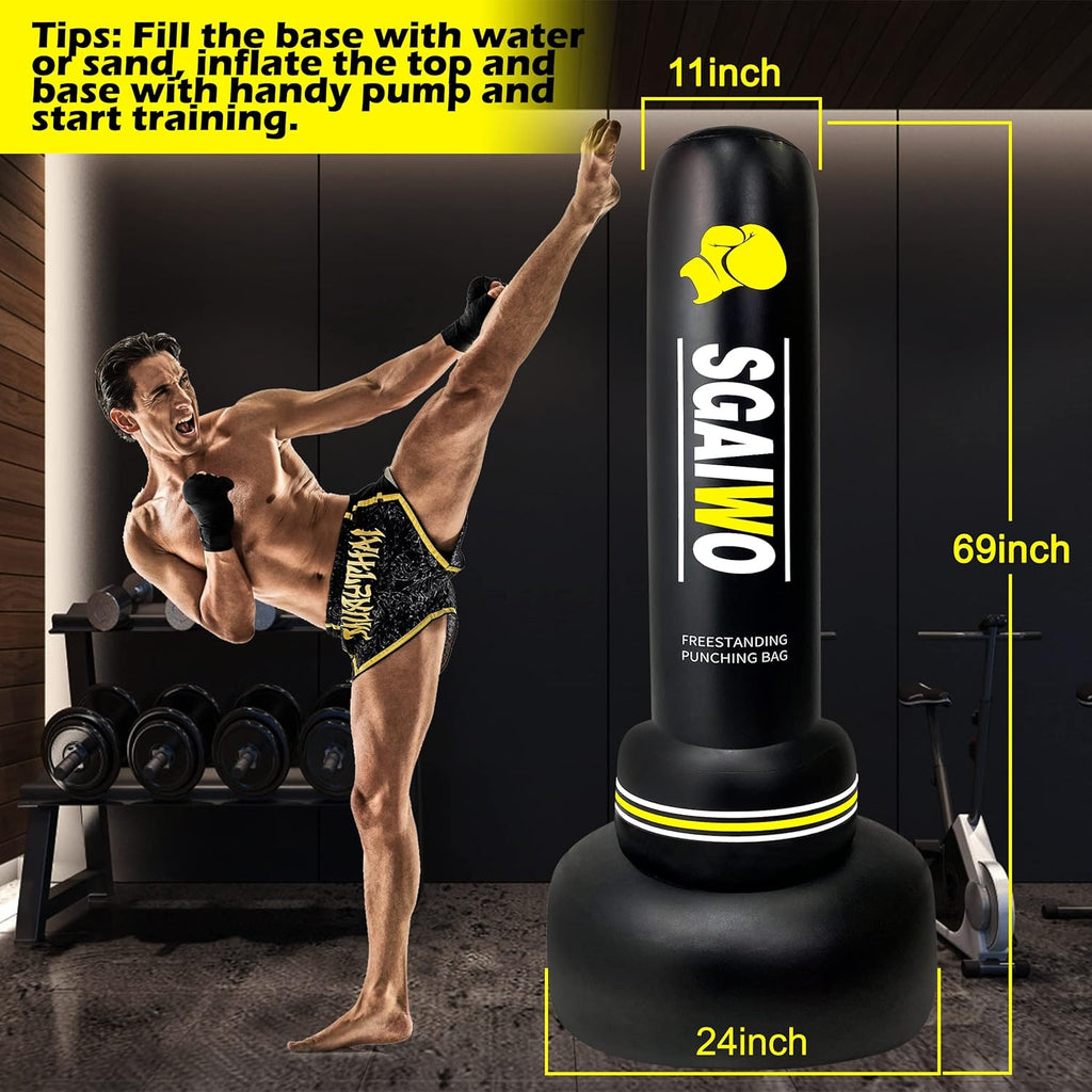 69" Freestanding Heavy Punching Bag Y926
