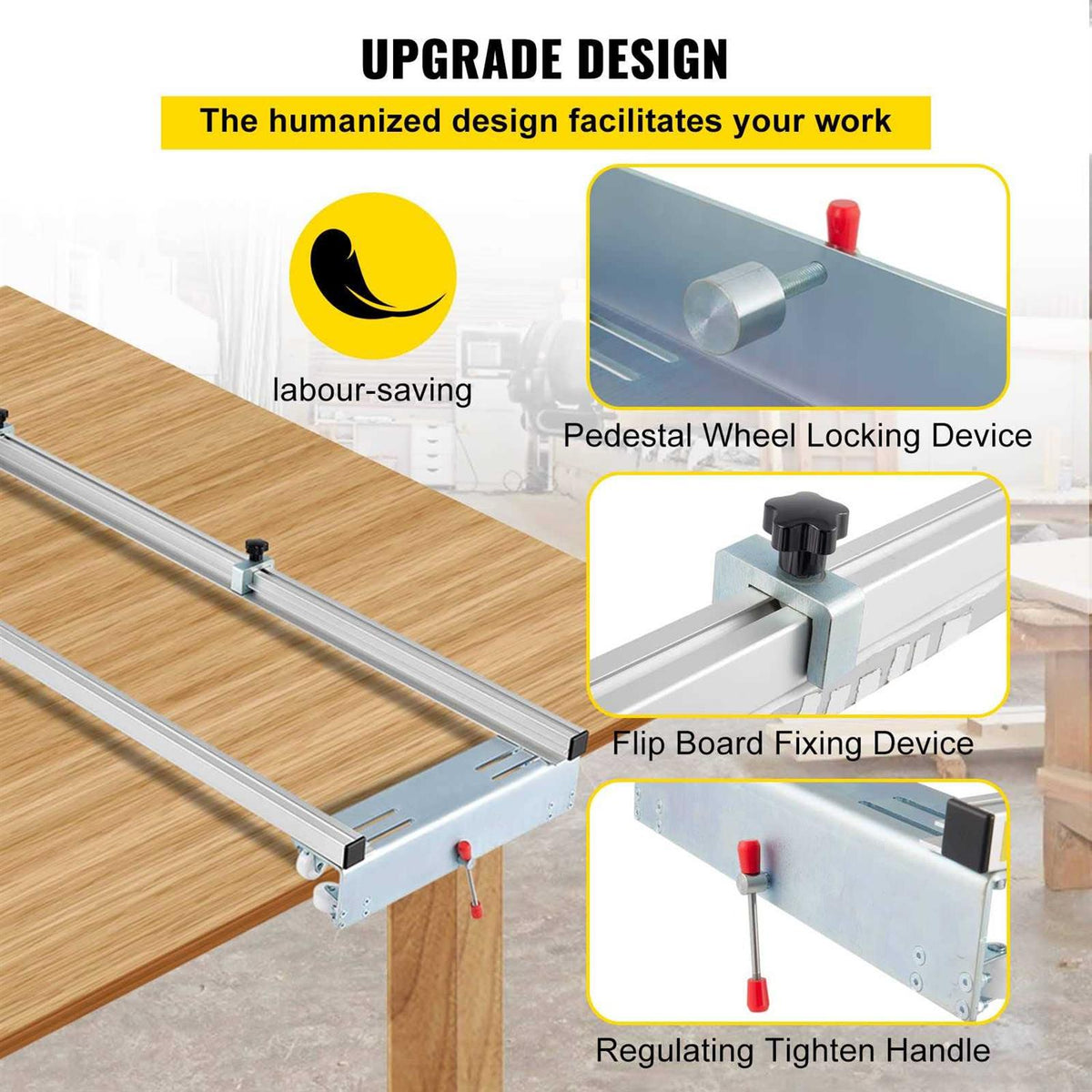 60 inches Slab Guide Jig for Woodworking L742264