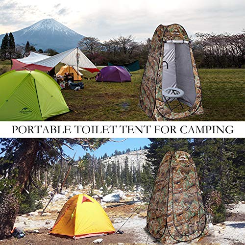 Privacy Tent Pop Up Shower Changing Toilet Tent Portable Camping Privacy Shelters Room 6.2 FT Tall with Carrying Bag S466