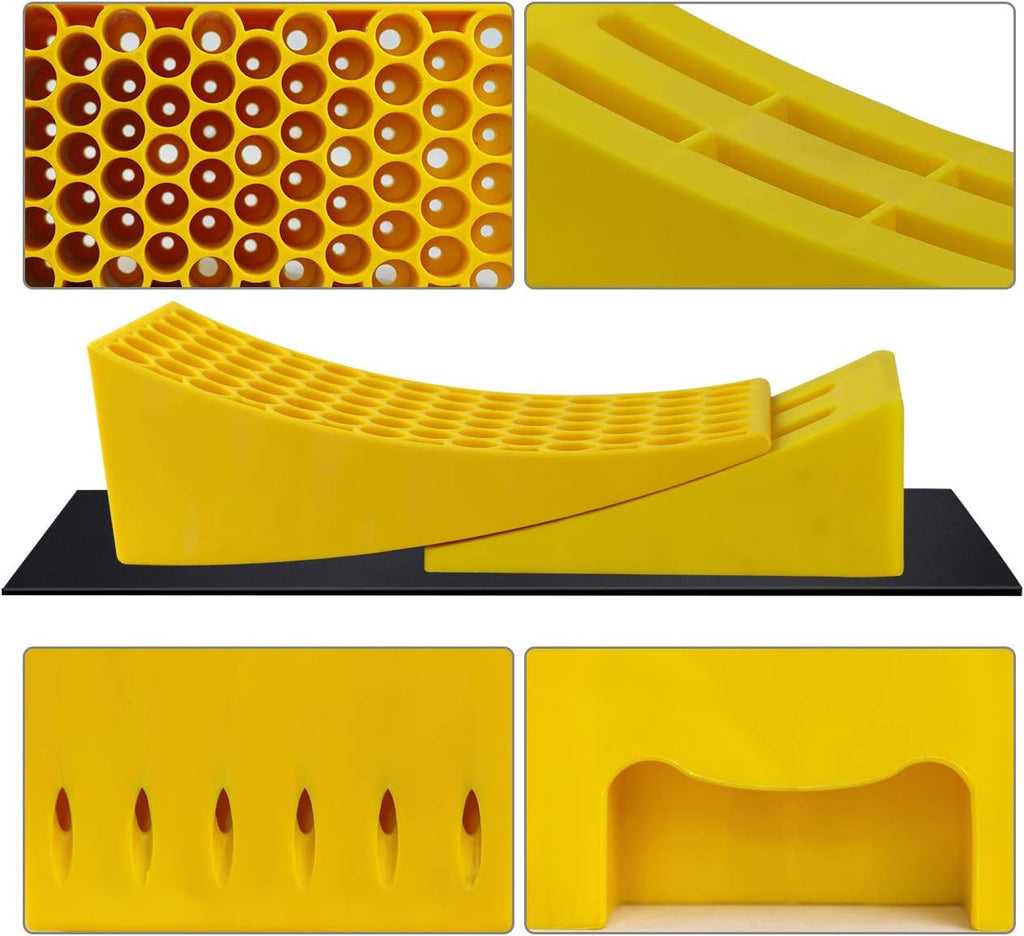 2 Pack Camper Leveler with Chocks and Rubber Grip Mats H329
