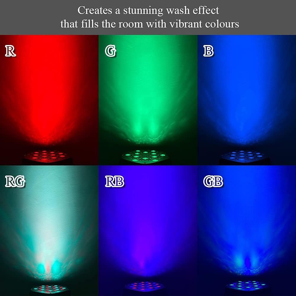 36 LED RGB Par Cans Lights 4 Pack B27453