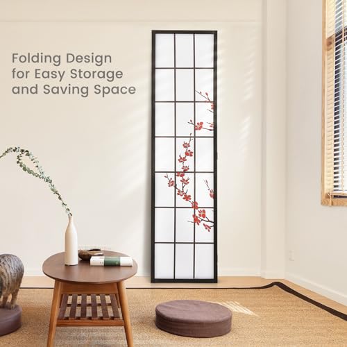 4 Panel 6FT Folding Privacy Screen, White B53373