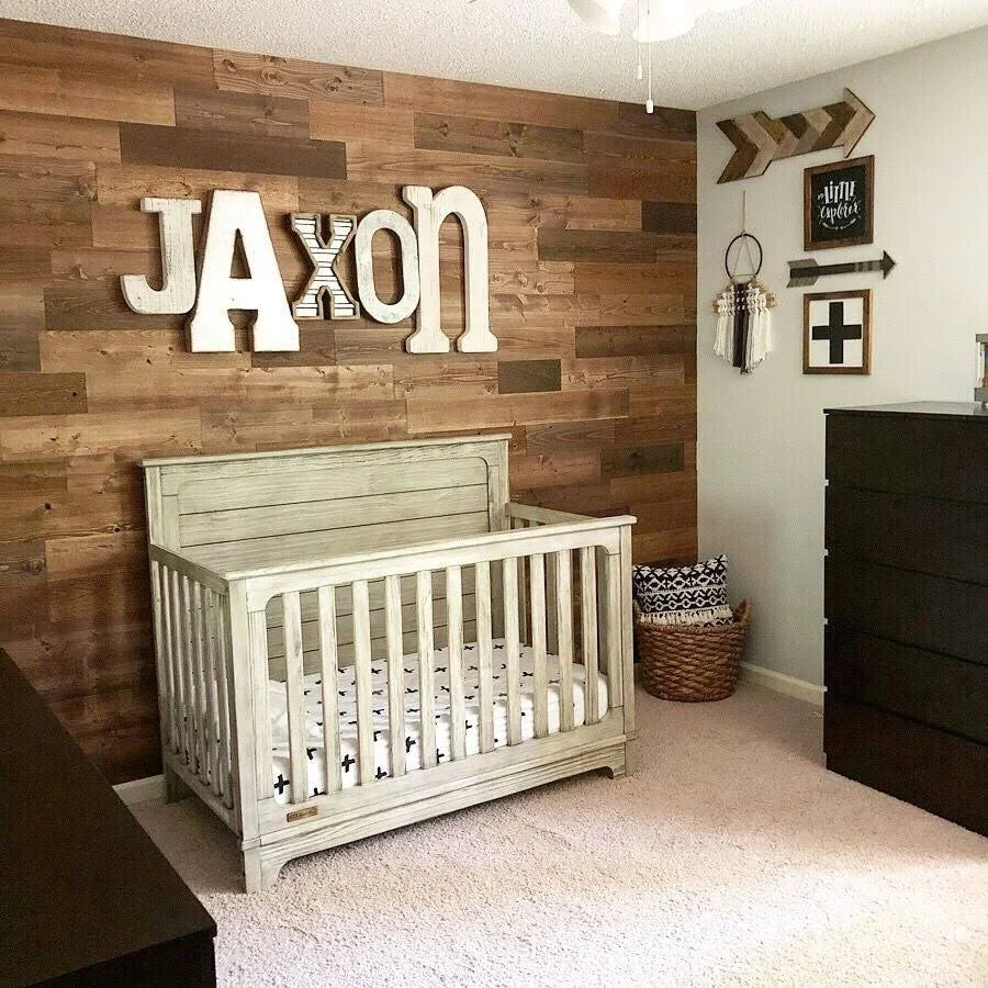Reclaimed Wooden Wall Planks Peel and Stick 10 Sq. ft R191307