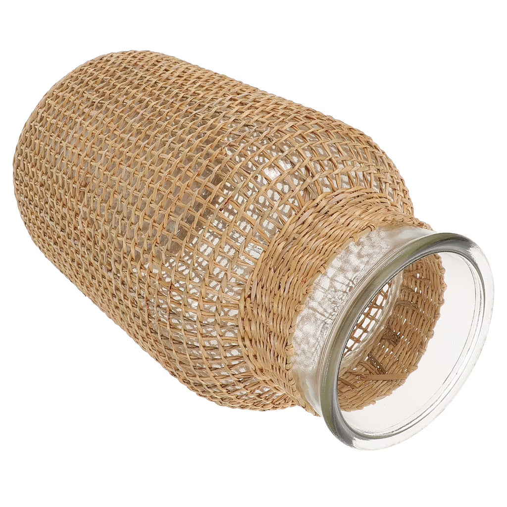 Woven Rattan Glass Vase I787176