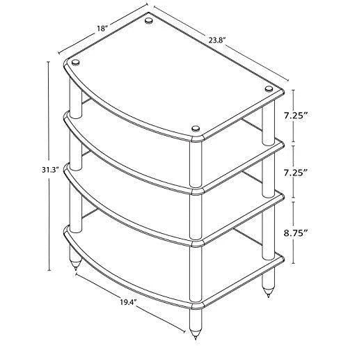 Five Shelf Audio Rack S111419