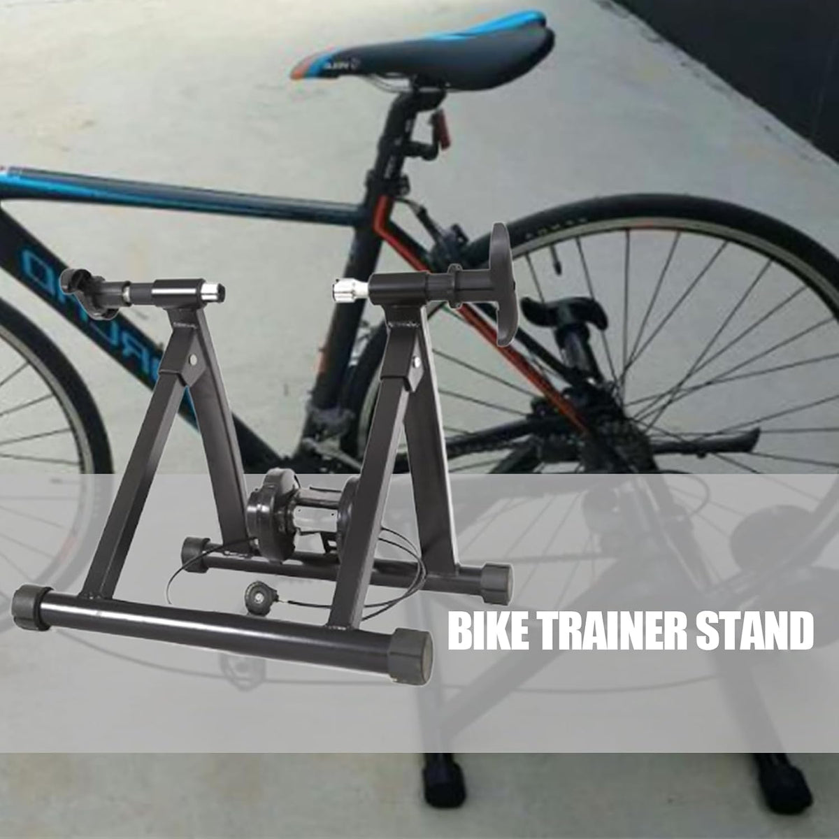 Black Magnetic Folding Bike Trainer Stand G778200
