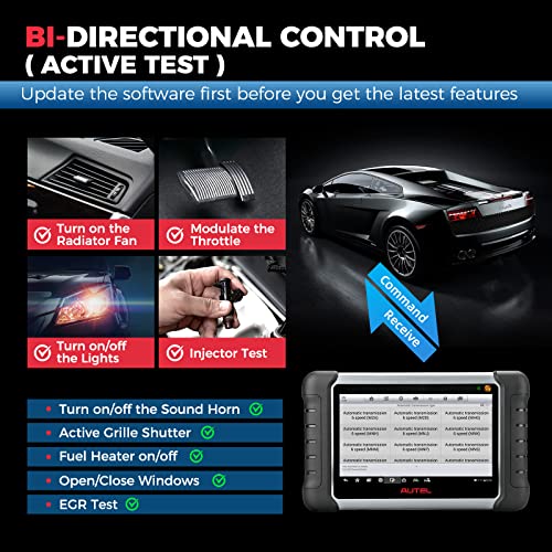 Autel MaxiCOM MK808S-TS Scanner, 2024 Complete TPMS Check/Activate/Relearn Tool, Same as MX808S-TS MK808Z-TS, 28+Service, BT Full System Scan,Bidirectional, FCA AutoAuth,Upgrade of MK808BT PRO MK808S T1028