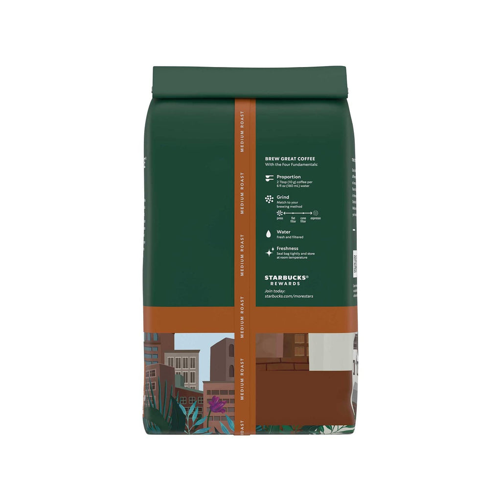 Medium Roast Whole Bean Coffee, 1 bag (28 oz) H44149