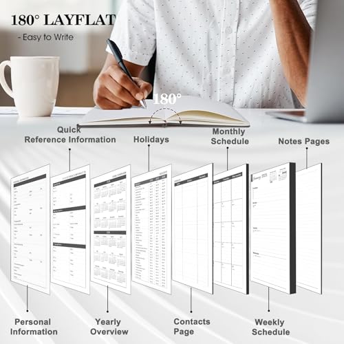 2 Year Monthly Planner, 8.5" x 11", Spiral Bound M5998