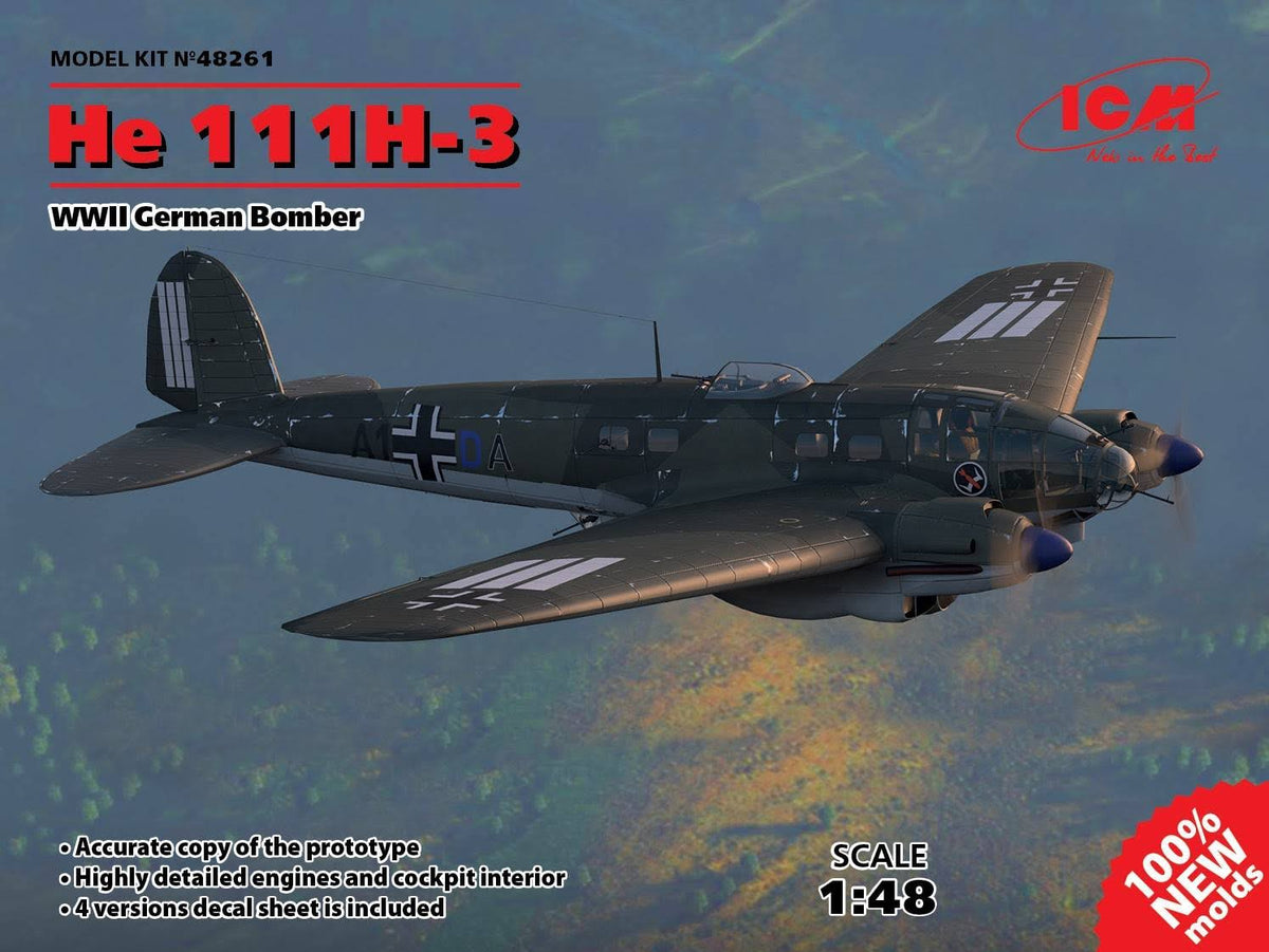 1/48 He 111H-3 German Bomber Scale Model B970594