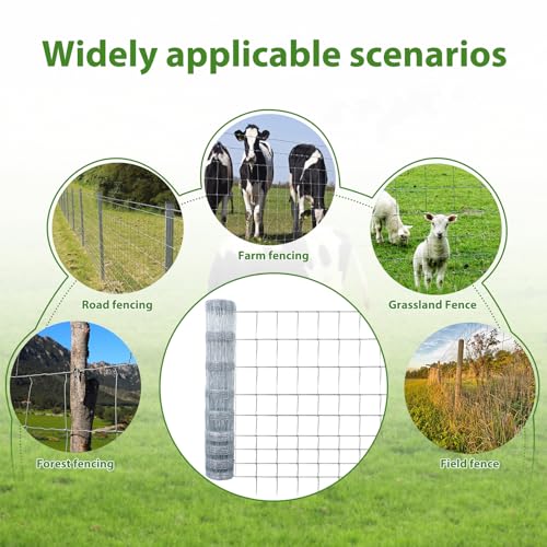4×164ft Woven Galvanized Cattle Panel B1948