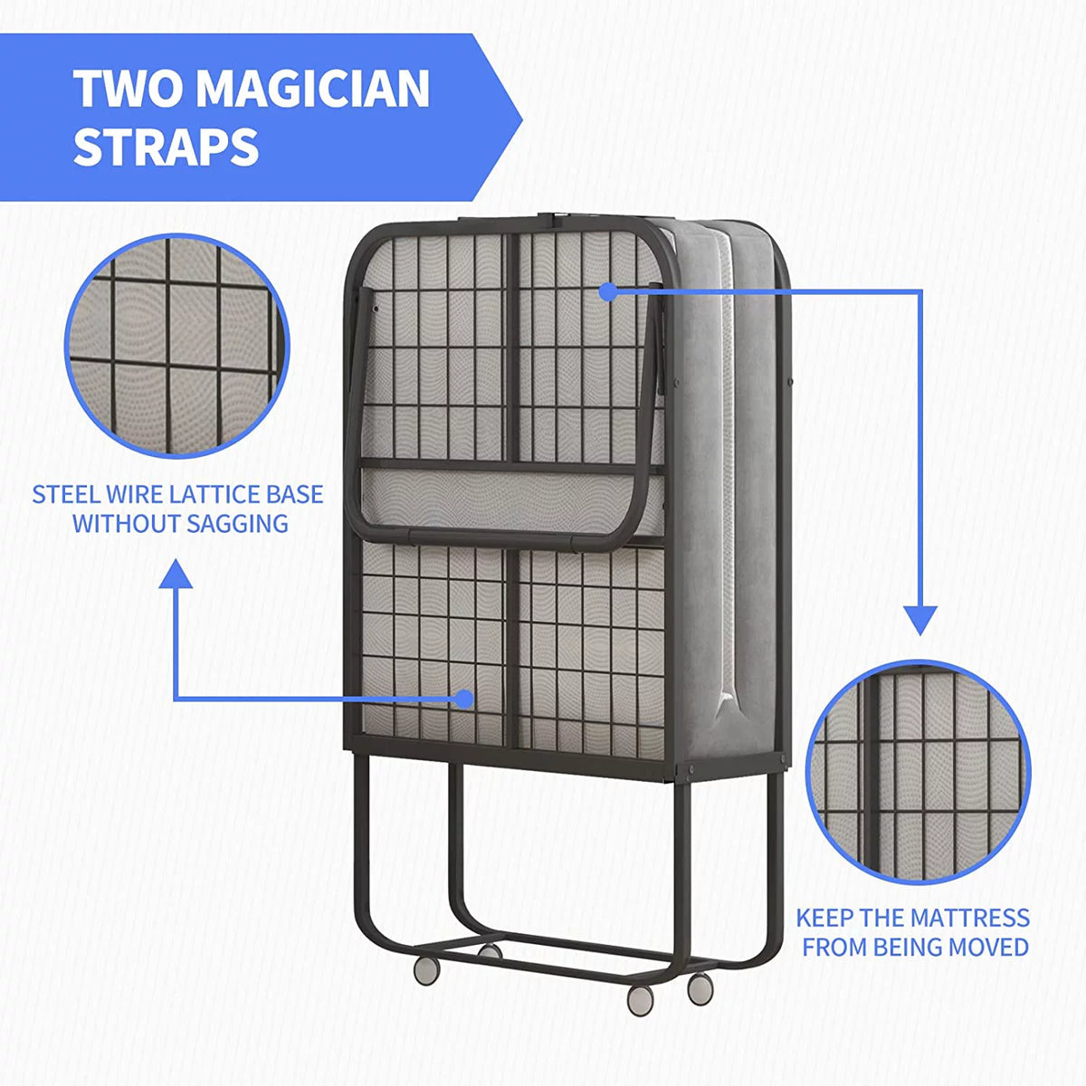 Fold Up Bed with Folding Mattress U519783