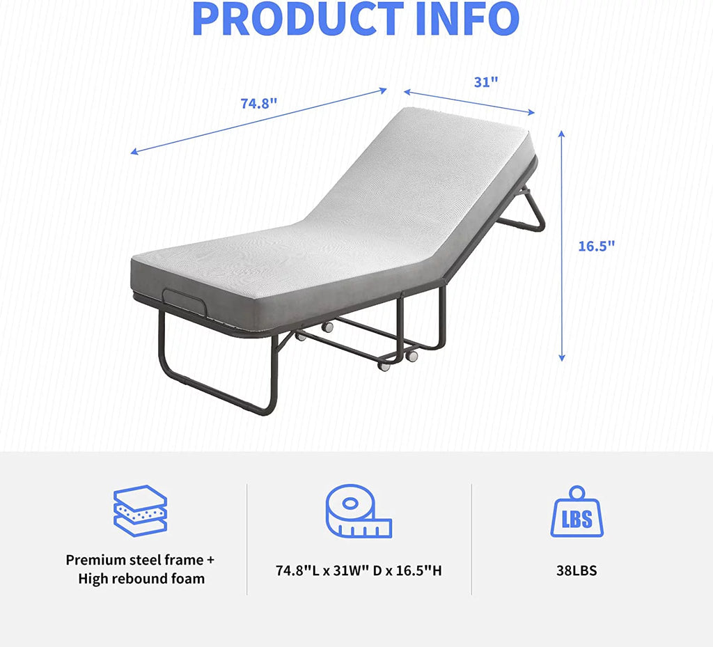 Fold Up Bed with Folding Mattress U519783