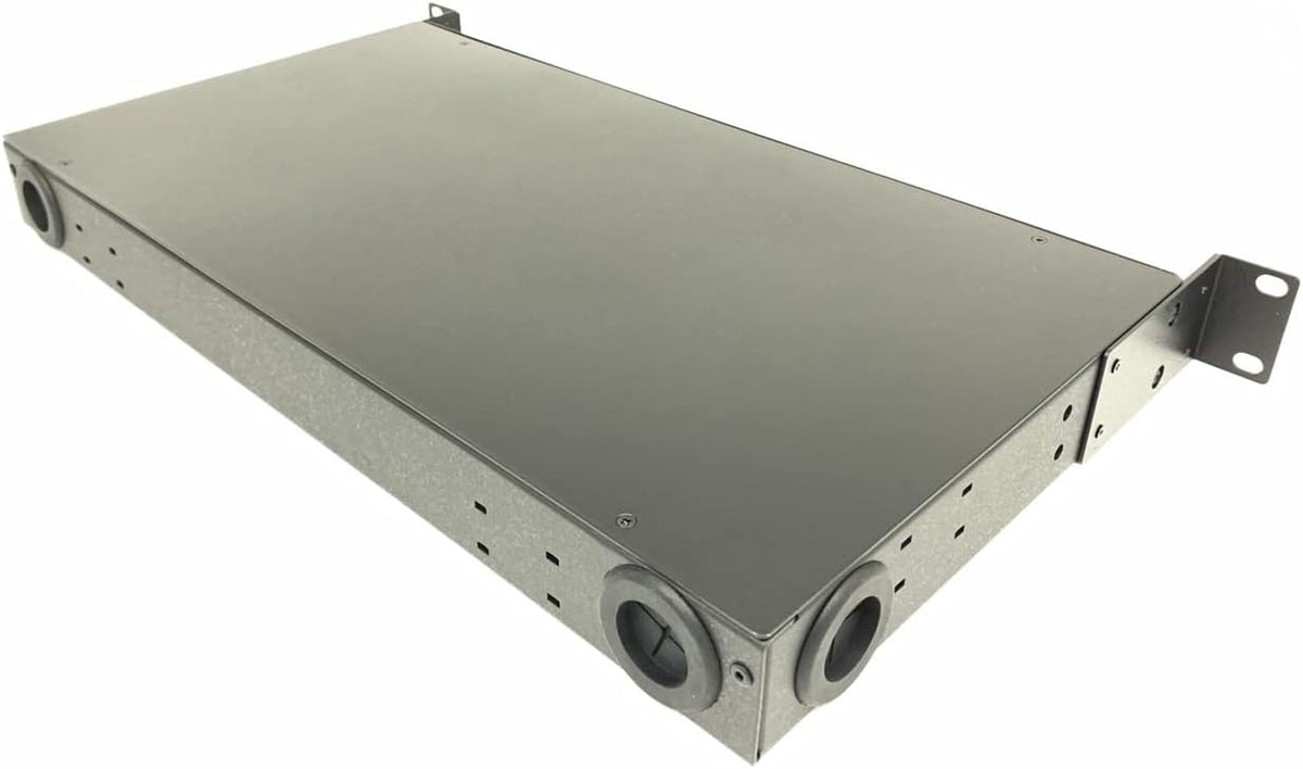 1U 19 24 Port SC Simplex/LC Duplex Fiber Optic Rack Mount Patch Panel Aluminum Alloy Pack of 2 T88893